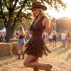 Sleeveless V Neck Zipper Dress for Women Western Style Look Mini Dress Summer Dresses for Women Uk Ladies Summer Dresses Uk