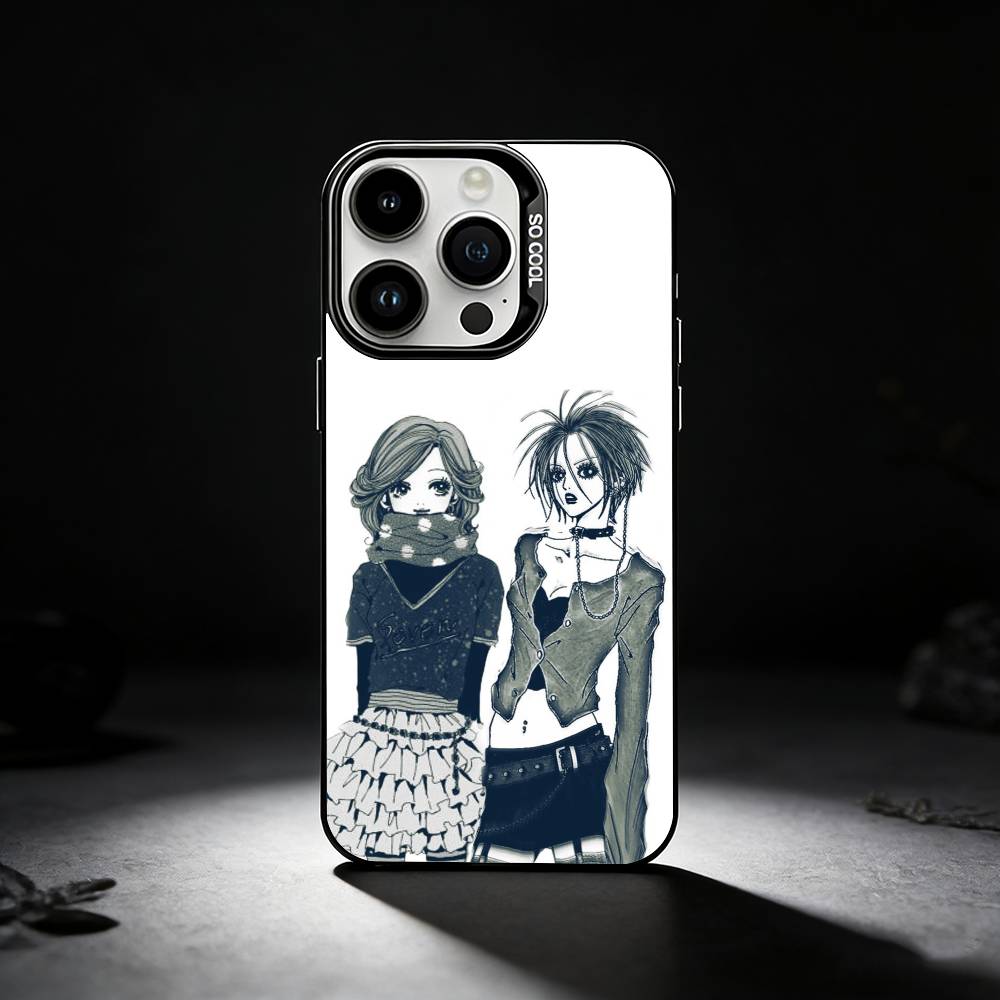 A-Аниме N-Нана Осаки Чехол для телефона Для iPhone 17,16,15,14,13,12,11 Plus,Pro Max,XS,Цветной серебряный чехол для телефона