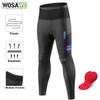 Wosawe Мужские шоссейные велосипедные брюки с высокой талией, дышащие, спортивные, с пенопластовой подкладкой, для ночной езды