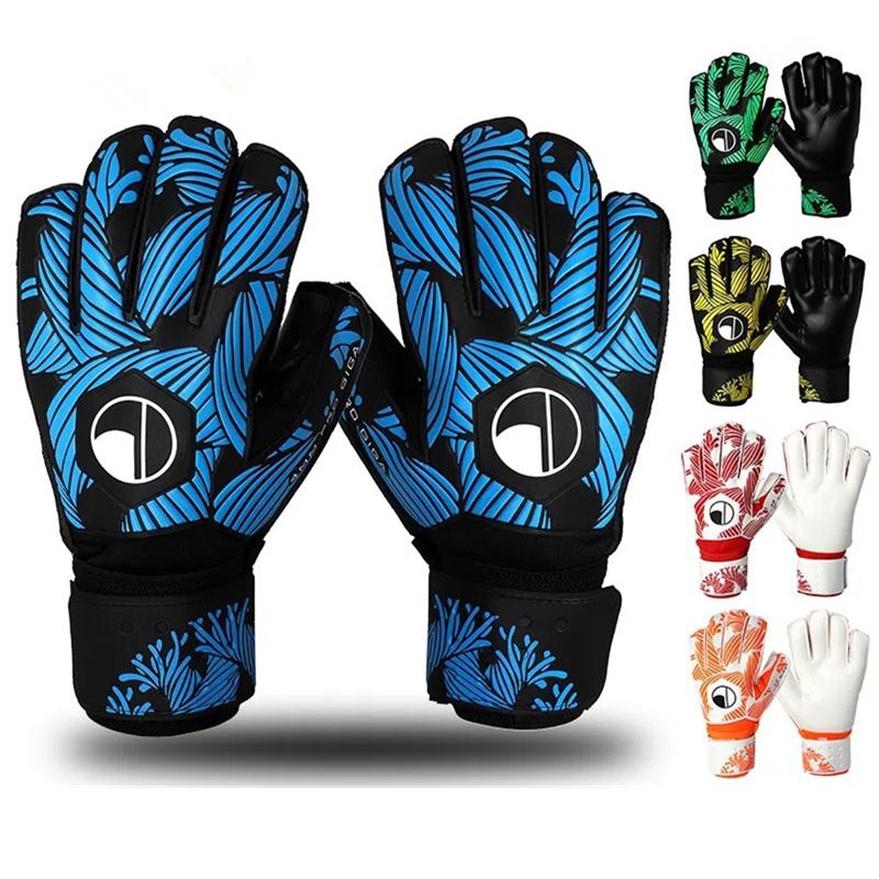New Goalkeeper Gloves Men Women Child Kids Youth Football Soccer Goalie Gloves Non-slip Thicken Latex Glove Finger Save Guard