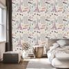 Eiffel Tower wallpaper with flowers for living room and bedroom 50x1000