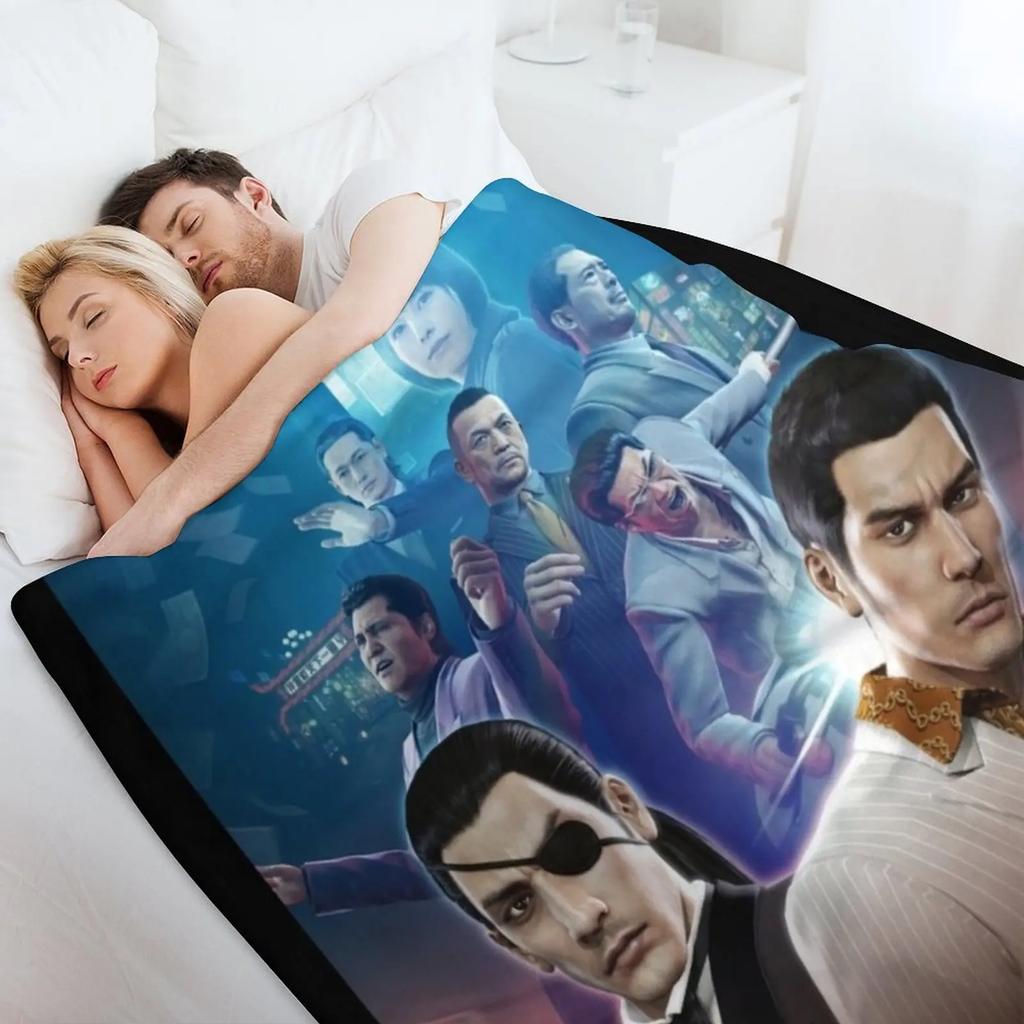 Плед Yakuza 0 Мягкий Уютный Плед для Чтения Просмотра ТВ