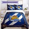 Real Sociedad FC Printed 3PCS Bedding Set Breathable Duvet Cover with Pillowcases Decorative Bed Linen for Bedroom Home