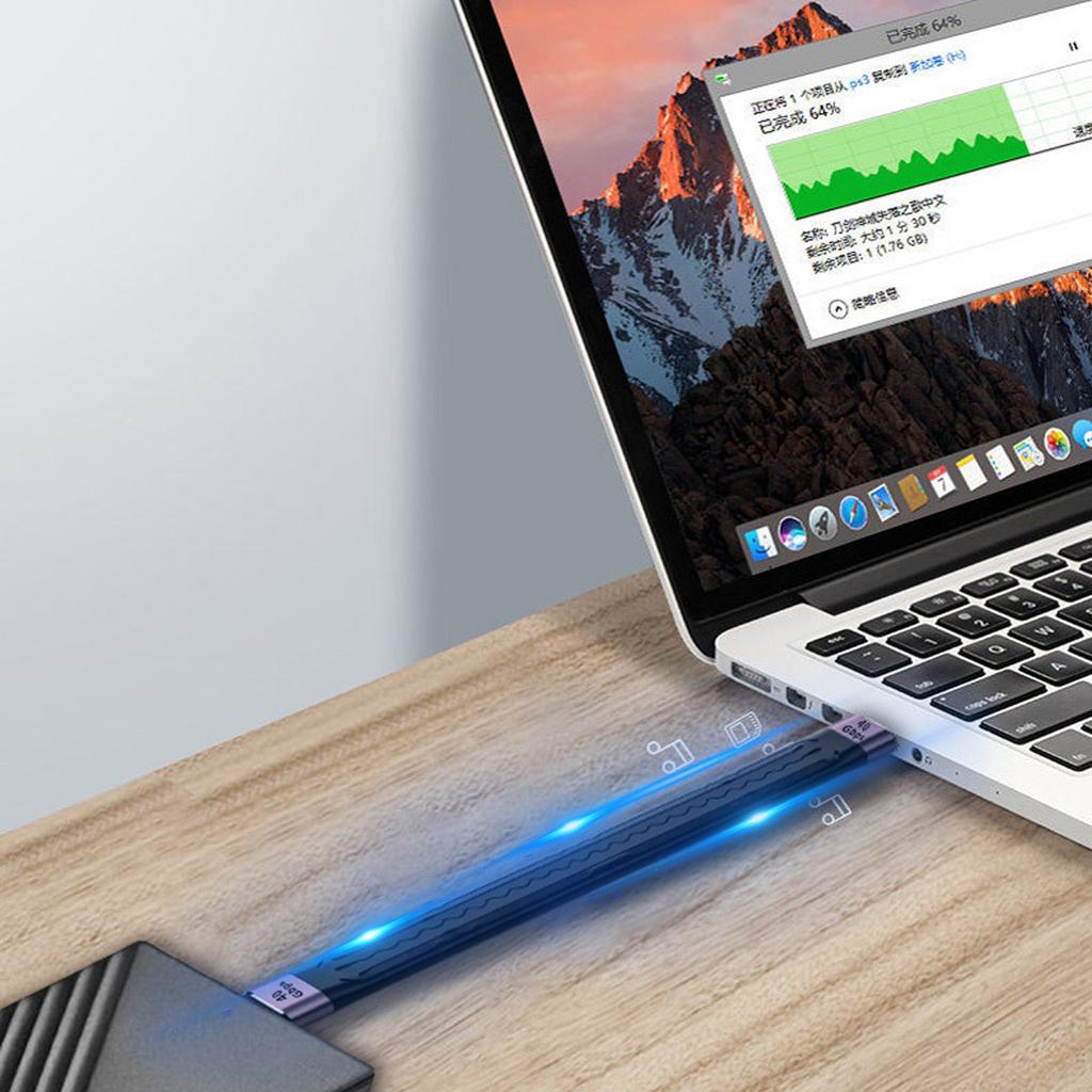 Ультракороткий кабель Type-C USB-Female на Type-C-Male Кабель для быстрой зарядки и синхронизации данных