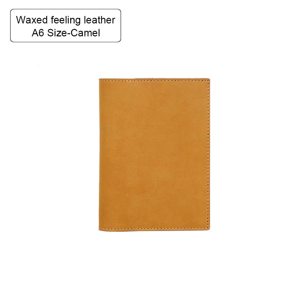 100% Genuine Leather Cover A5A6B6 Sketchbook Planner with Grid Blank Insert Retro Notebooks and Journals Diary Cover Stationery