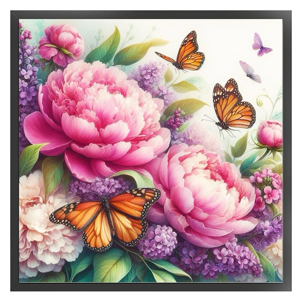 T0# Полная вышивка Эко-хлопковая нить 11CT Печатный цветок Набор для вышивки крестом Искусство