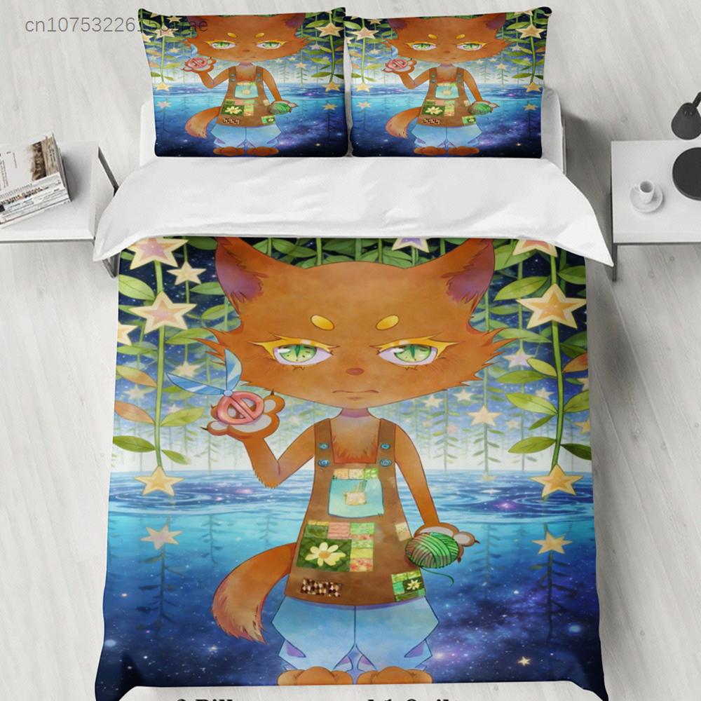 Постельное белье для мальчиков Softville Cozy Town Cute Fern Одеяло Лиса С пододеяльником и наволочкой Для декора детской спальни