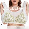 A-G Cup 36-52 Extra Large Size Bra Without Steel Ring Tank Top Style Gold Edge Lace Front Button Underwear