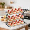 Black Silver Cooling Rack Wire Grid Grid Holder High Quality Baking Cooling Tray  Baking