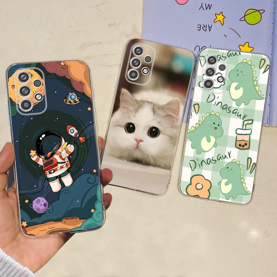 For Samsung Galaxy A23 5G case Halloween Skeletons Phone Cover Soft TPU Lovely Cartoon Jelly Funda Para Samsung A23 4G A 23 4G