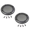Flushbay Set of 2 Speaker Covers, 4" Universal Speaker Grill Cover, Car Accessories, Speaker