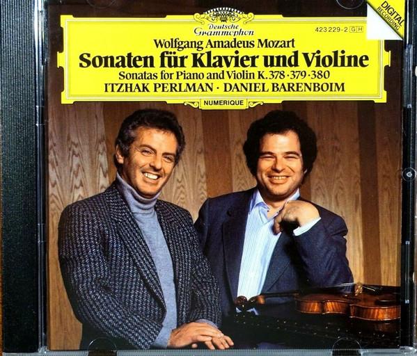 CD МОЦАРТ, ПЕРЛМАН; БАРЕНБОЙМ - Сонаты для фортепиано и скрипки 4232292 Deutsche Grammo 1990 Европа Классика Б/У