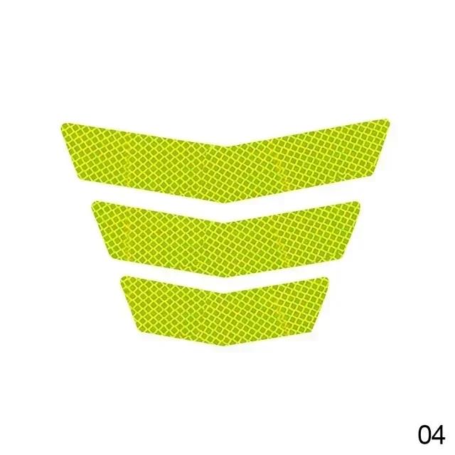 3 шт. наклейки для мотоциклов светоотражающие предупреждающие трапециевидные стрелы хвостовое крыло гоночный бампер наклейка клейкая лента для автомобиля грузовика велосипеда