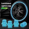 4 шт. в форме пингвина, светящиеся шляпы с клапанами, автомобильные флуоресцентные клапаны для шин, шляпы, светящиеся в темноте, автомобильные, мотоциклетные, велосипедные заглушки для колес, декор для крышки ступицы шины