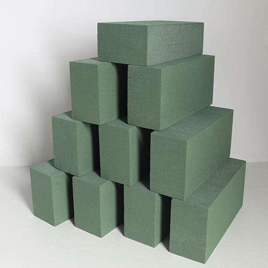 2/6 шт. Цветочные пенопластовые блоки для живых и искусственных цветов, 9" x 4" зеленая влажная и сухая цветочная пена для домашнего свадебного садового декора