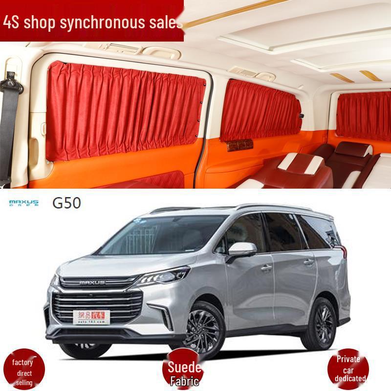 SAIC Maxus G50 Chauffeur Alcantara Track Car Curtains - Modified Interior Sunshade Protection