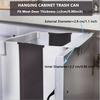 Kitchen Cabinet Door Hanging Type Kitchen Waste Bin Foldable Wet and Dry Storage Bucket
