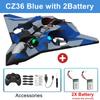 Multifunctional Aircraft Foam Stunt Glider Electric Fighter Remote Control Airplane Helicopter with Lights 2.4G Radio Fall Resistant Plane Toys Gifts