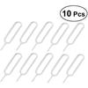 10pcs Slim Eject Pin Sim Card Tool Ejecting Needle Removal Tray Remover for Smasung Galaxy SIM CARD ADAPTER