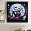 Набор для 5D алмазной вышивки своими руками, Влюбленный скелет, Взрослый начинающий 5D Круглый алмаз Вышитая кристальная мозаика, Подходит для домашней настенной обстановки