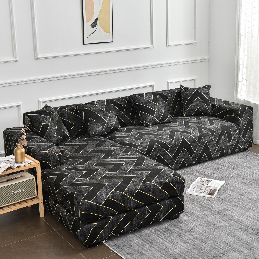Four Seasons Printed Sofa Cover All Inclusive Elastic Sofa Dust Cover Single Double Three Or Four Anti Slip Tight Bag Seat Cushion