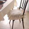 Soft Ruffled Chair Cover with Ties Chair Slipcover Minimalist Seat Protector  Dining Chair