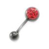 [I9489] - Red 'Crystal' Body Piercing