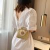 Summer Straw Bucket Bag For Women Knitted Beach Bag Bohemia Small Crossbody Bag Vacation Shoulder Bags