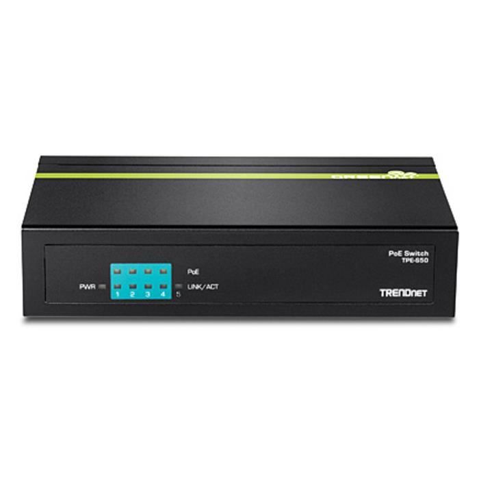 TRENDNET Switch PoE 10/100 Mb/s à 5 ports - TPE-S50 (v1.0R)