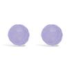 [N6885] - Lavender 'Crystal Balls' Silver Earrings - 6 Mm