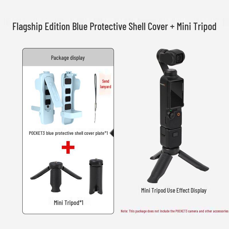 Защитный чехол DJI Pocket 3 с магнитной откидной крышкой и пластиной для экрана для стабилизатора камеры и хранения фильтров.