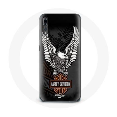 Чехол для Huawei P20 Pro - Harley Davidson - Логотип Орла - Гибкий - Черный - Защита