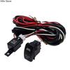 LED Light Bar Rocker On/Off Switch With Relay Wiring Harness Kit 12V 40A Relay For Jeep RV Boat