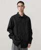 MUSINSA STANDARD Relaxed Washed Poplin Shirt [Black]