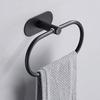 Роскошный настенный крючок для хранения полотенец с кольцом Прочный Легко чистить Простая установка