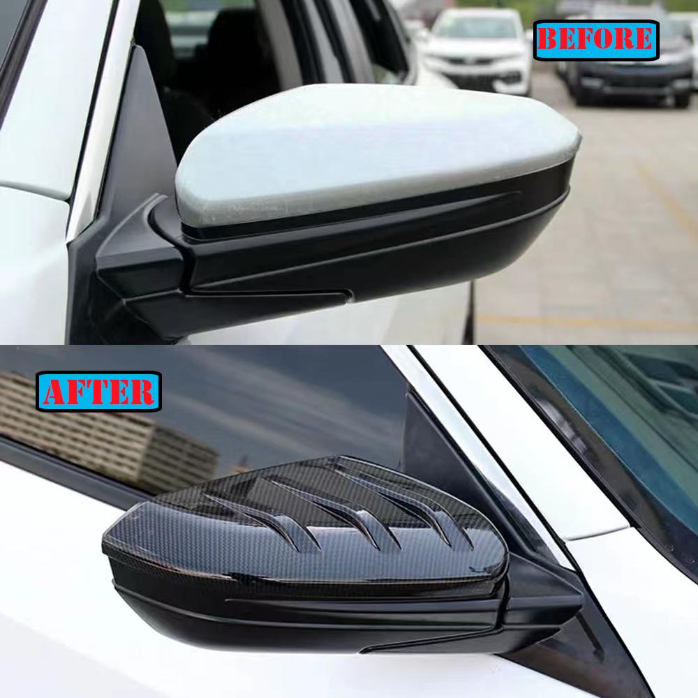 Высокое качество боковой двери автомобиля крышка зеркала заднего вида дополнение для Honda для Civic 2016-крышка зеркала заднего вида автомобиля