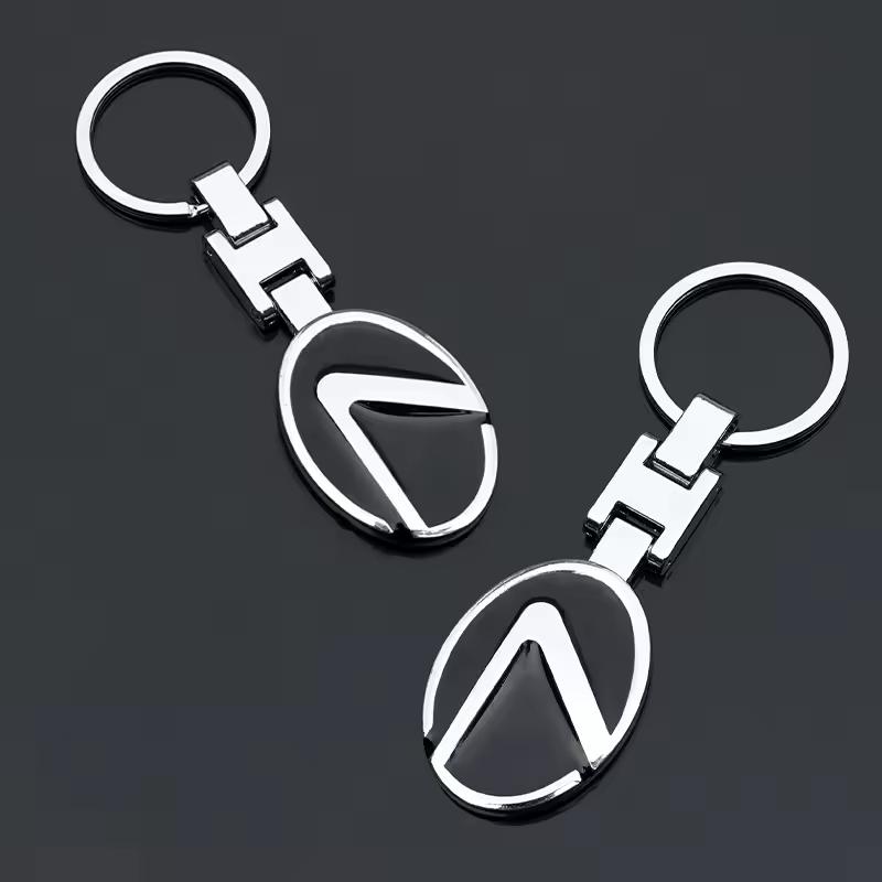 Car Styling Keychain Metal Key Ring Accessories For Lexus UX LS GS NX RX IS350 IS250 LX570 IS200 UX250h LX600 LX470 GX470 NX300
