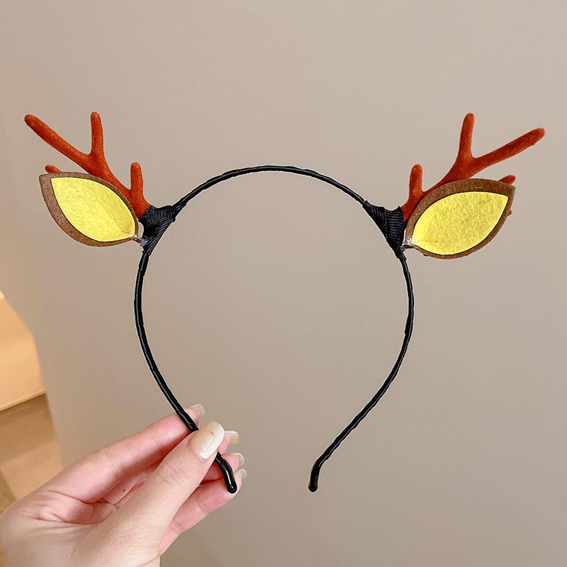 Children's Christmas Antler Headband Hair Clip - Festive Holiday Accessory