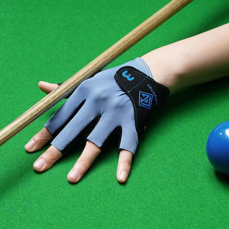 1 шт. Мужские бильярдные перчатки Перчатки для пула 3 пальца открыты для левой руки Противоскользящие Дышащие перчатки для снукера Аксессуары для бильярда