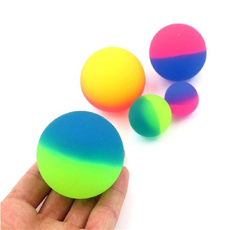 3/6/12/24 Pcs Two-Color Outdoor Bouncy Ball Kids Party Supplies Birthday Gift Pinata Filler Christmas Carnival Party Gift Reward