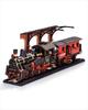 ROKR Steam Locomotive 3D Wooden Puzzle with Home Decor, Craft Kit for Home Decor, Entryway Decor, DIY Crafts, No Assembly Required, Time Killer,