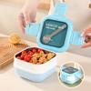 Взрослый ланч-бокс из пищевой нержавеющей стали, контейнер для обеда, два штабелируемых герметичных отделения, безопасен для микроволновой печи и посудомоечной машины, обед
