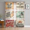 Collection Of Vintage Bakery Signs Tulle Sheer Curtains for Living Room Bedroom Kitchen Decoration Voile Organza Curtains