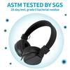 Headphones Wired for School HD Mic Stereo Sound Foldable Headphones for Online Study,3.5mm Jack Wired Cord on-Ear Headset ForPC Phones Tablet Etc