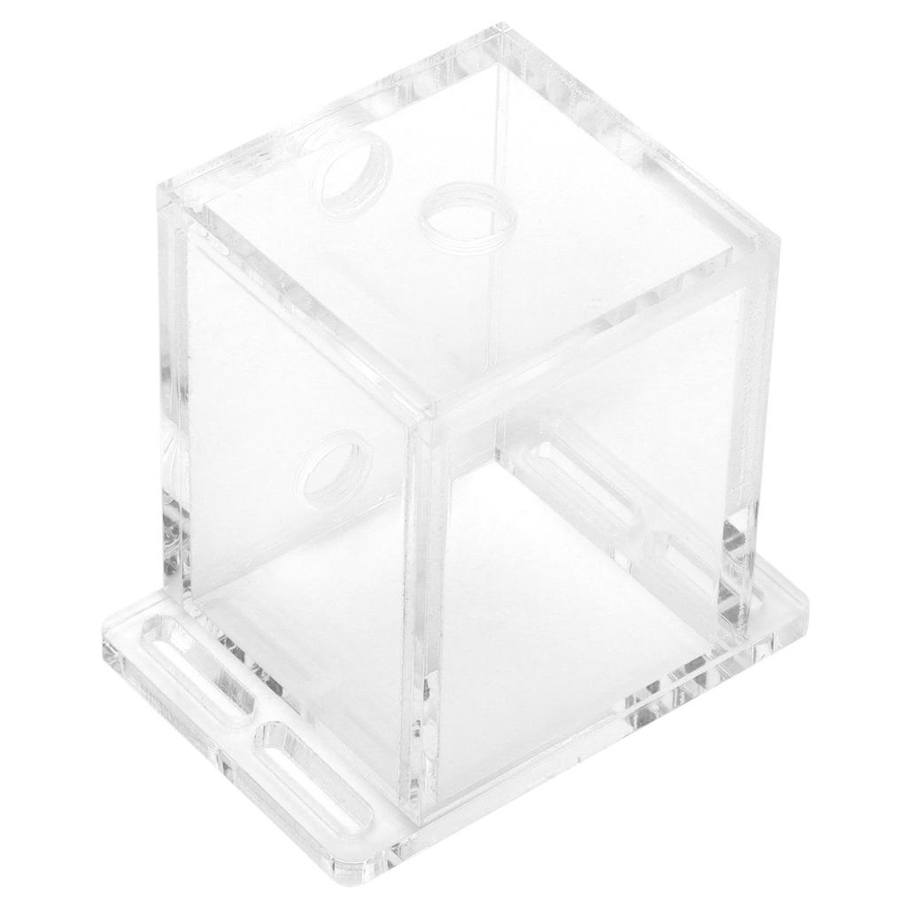 Acrylic Water Tank GQSXT3 Fully Transparent 3 Holes Water Cooler with Extension Fixation for Computer CPU