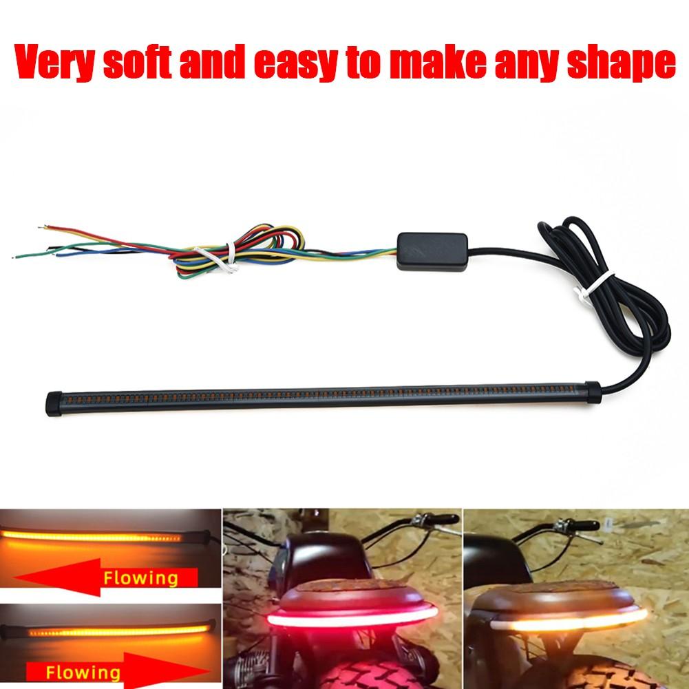 Brake Light Strip Turn Signal Waterproof Motorcycle Sequential Flowing