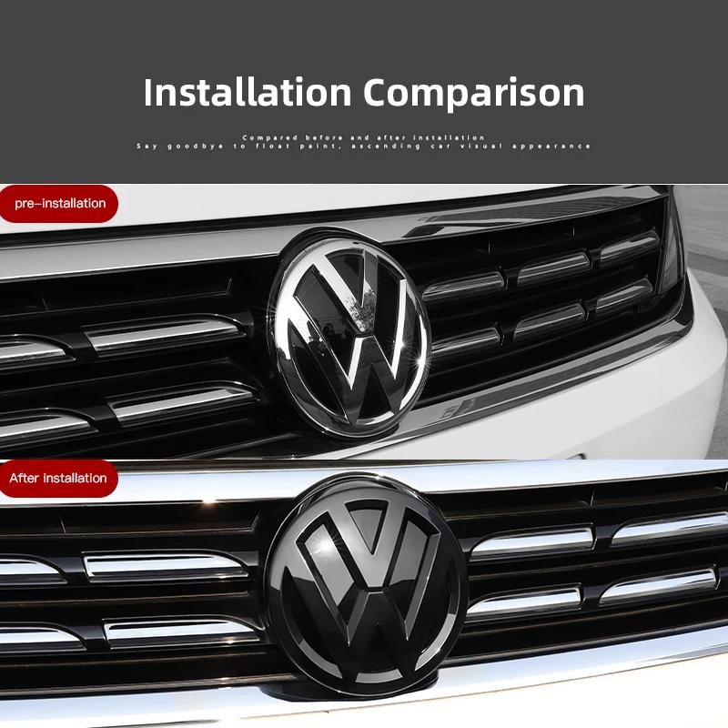 W151 Наклейка с логотипом автомобиля для декора передней решетки и заднего багажника, аксессуары для Volkswagen Touareg Passat Magotan Golf 6 7 7.5 8 Polo Tiguan