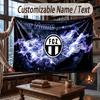 Custom Name Flannel Throw Blanket FC Zürich Pattern Warm Home Decoration