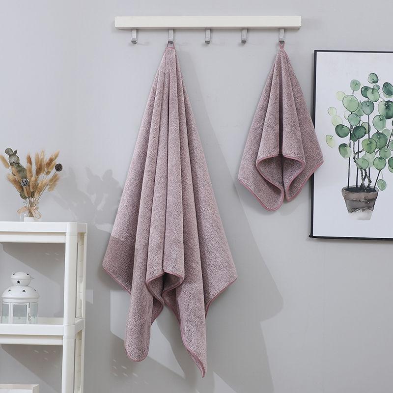 Банное полотенце, антибактериальное, домашнее, мягкое, впитывающее, быстросохнущее, утолщающее, для взрослых, набор мягких банных полотенец из микрофибры
