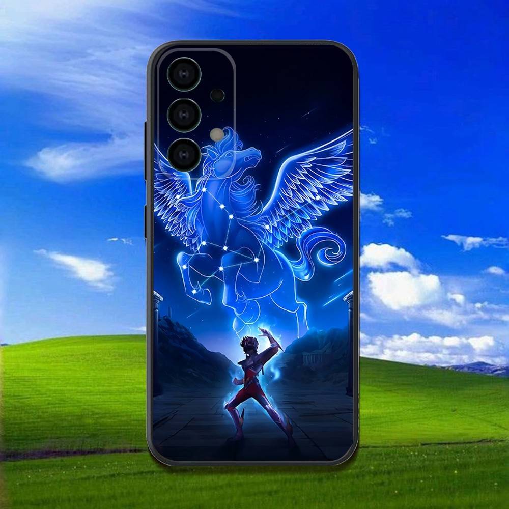 Чехол для телефона Samsung Galaxy A13, A21s, A22, A31, A32, A52, A53, A71, A80, S - Рыцари Зодиака Святого Сейи, Мягкий Черный Корпус